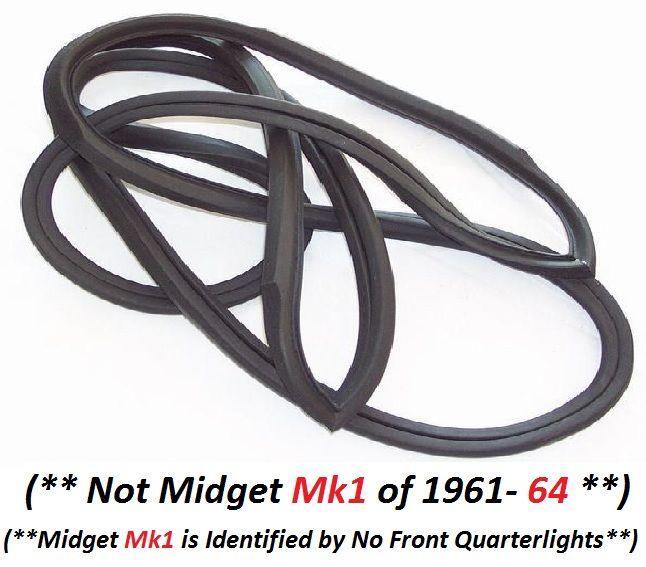 FRONT WINDSCREEN RUBBER SCREEN SEAL (MG Midget) (Mk2, Mk3 & 1500) (** From 1964- 79**)  